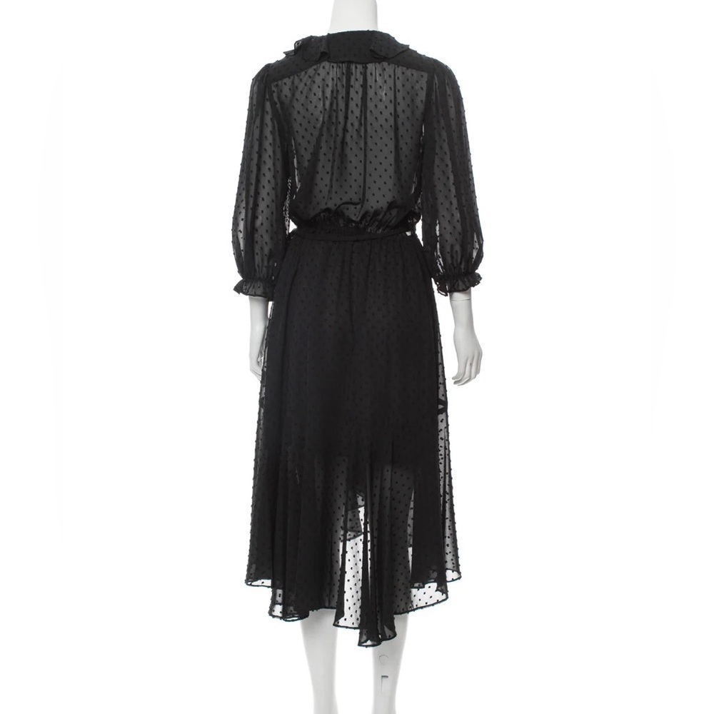 Revolve ICONS Swiss Dot Flamenco Wrap Dress - Picture 5 of 15
